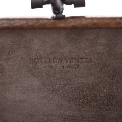 Bottega Veneta Karung Intrecciato Knot Clutch Cigar 6 of 6