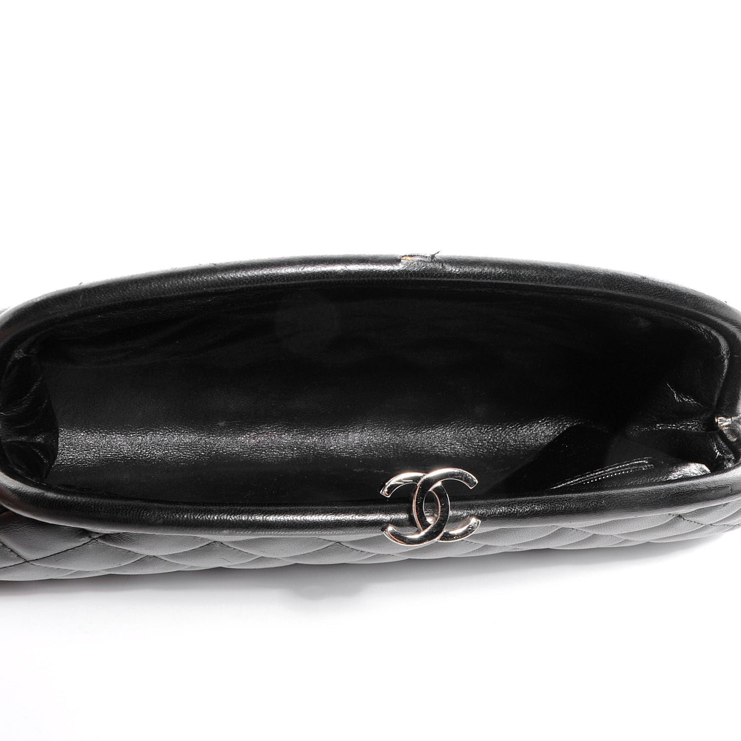 Lambskin Quilted Timeless Clutch Black