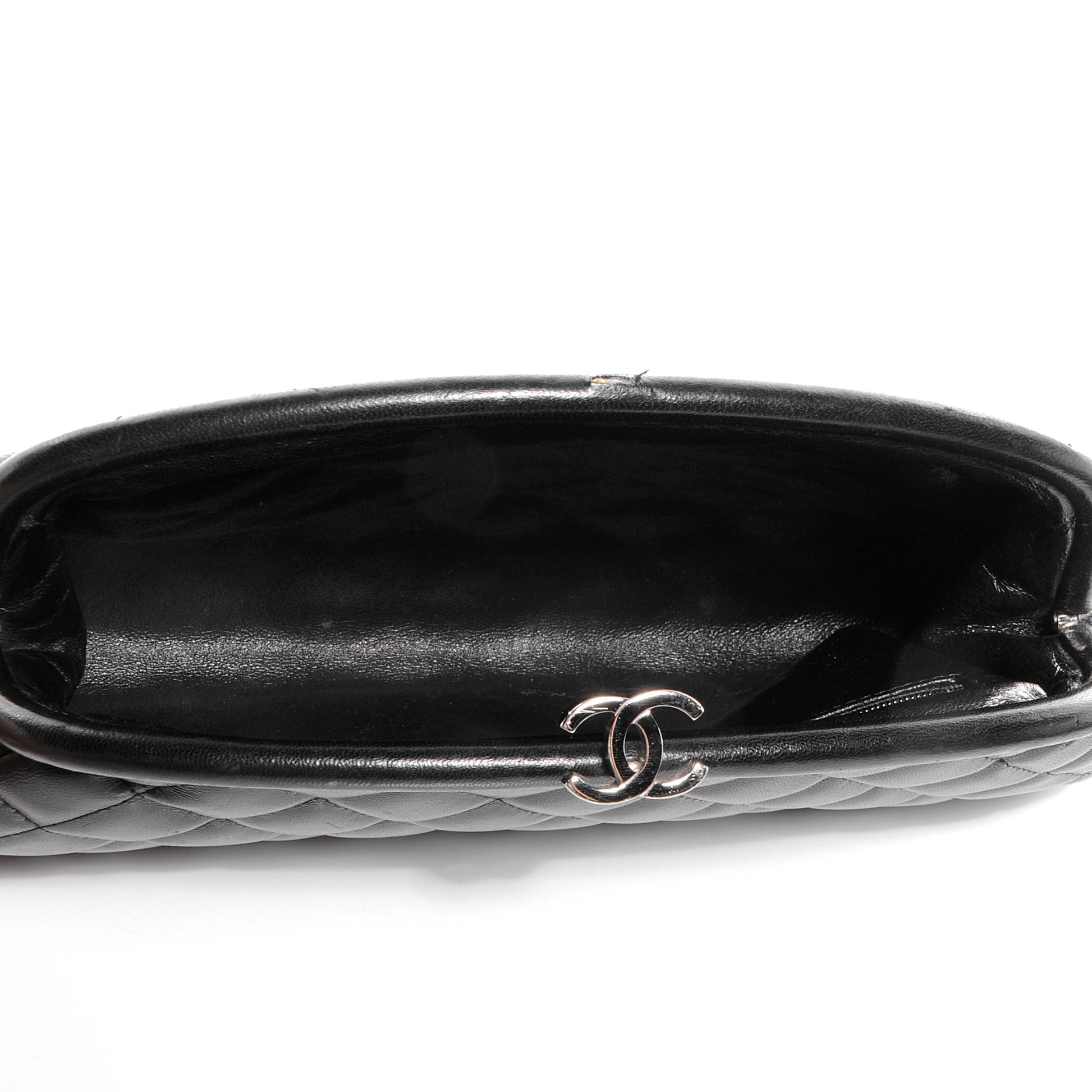 Chanel Lambskin Quilted Timeless Clutch Black 6 of 8