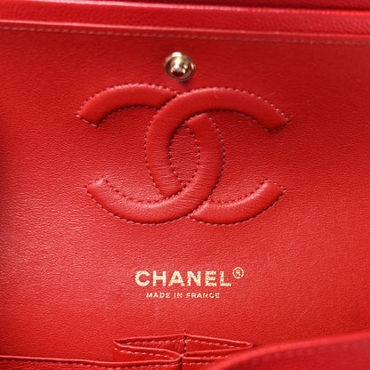 Chanel Caviar Quilted Medium Double Flap Red 6 of 10