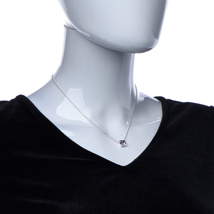 Tiffany Sterling Silver Amethyst Sparklers Pendant Necklace 2 of 5