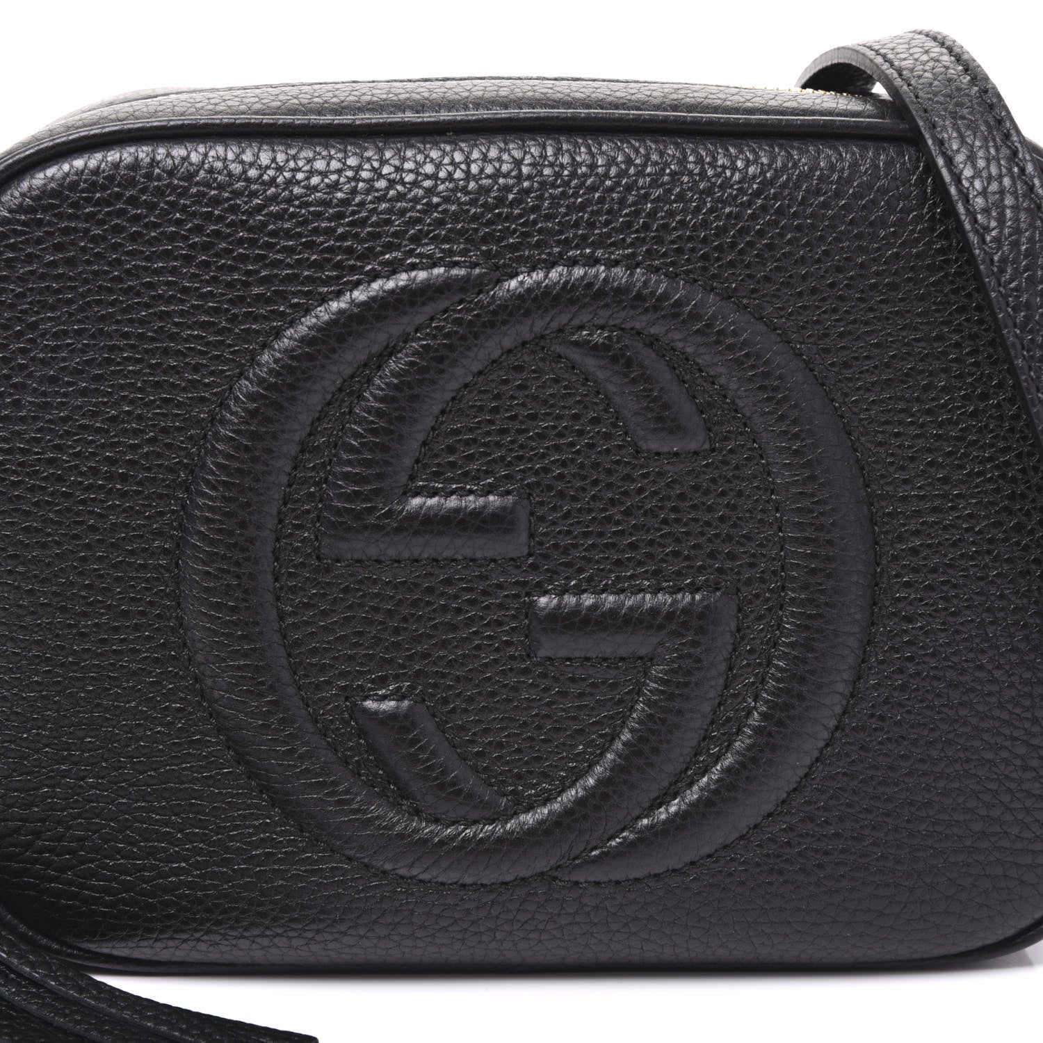 Gucci Pebbled Calfskin Small Soho Disco Bag Black 9 of 10