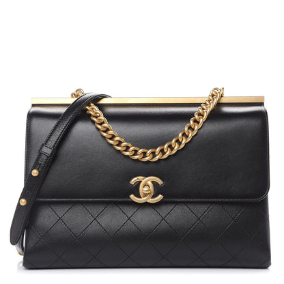 Chanel Lambskin Stitched Coco Luxe Medium Flap Black 1 of 12