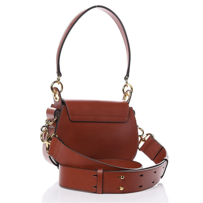 Chloe Calfskin Small Tess Bag Sepia Brown 3 of 9
