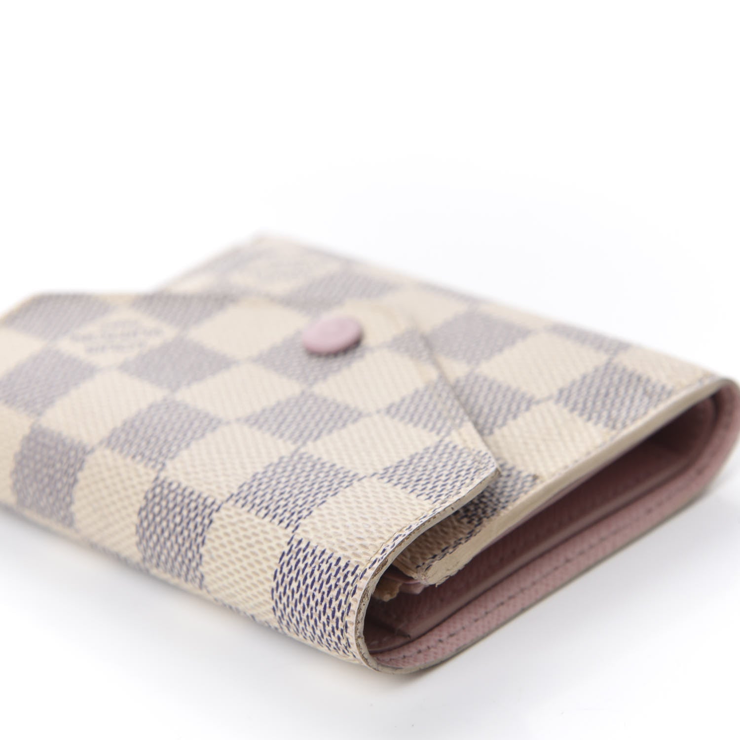 Louis Vuitton Damier Azur Victorine Wallet Rose Ballerine 9 of 12