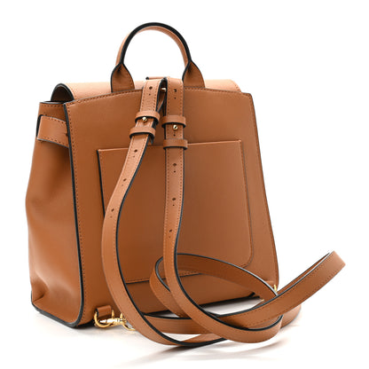 MCM Calfskin Essential Visetos Small Backpack Cognac 3 of 11