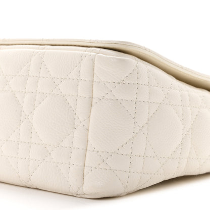 Christian Dior Supple Calfskin Cannage Medium Caro Bag Ivory 10 of 11