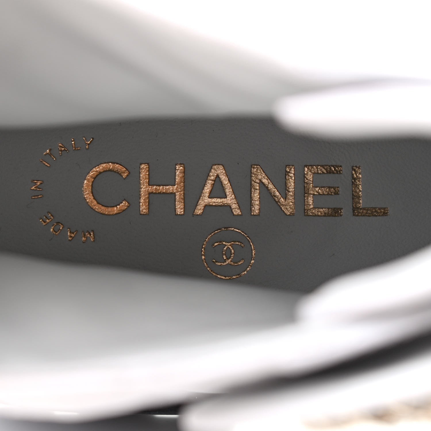 Chanel Shiny Lambskin Quilted Lace Up Combat Boots 40 White Black 6 of 7