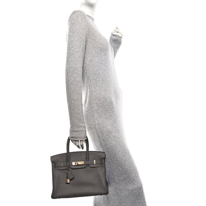 Hermes Togo BIRKIN 30 Etain 2 of 10
