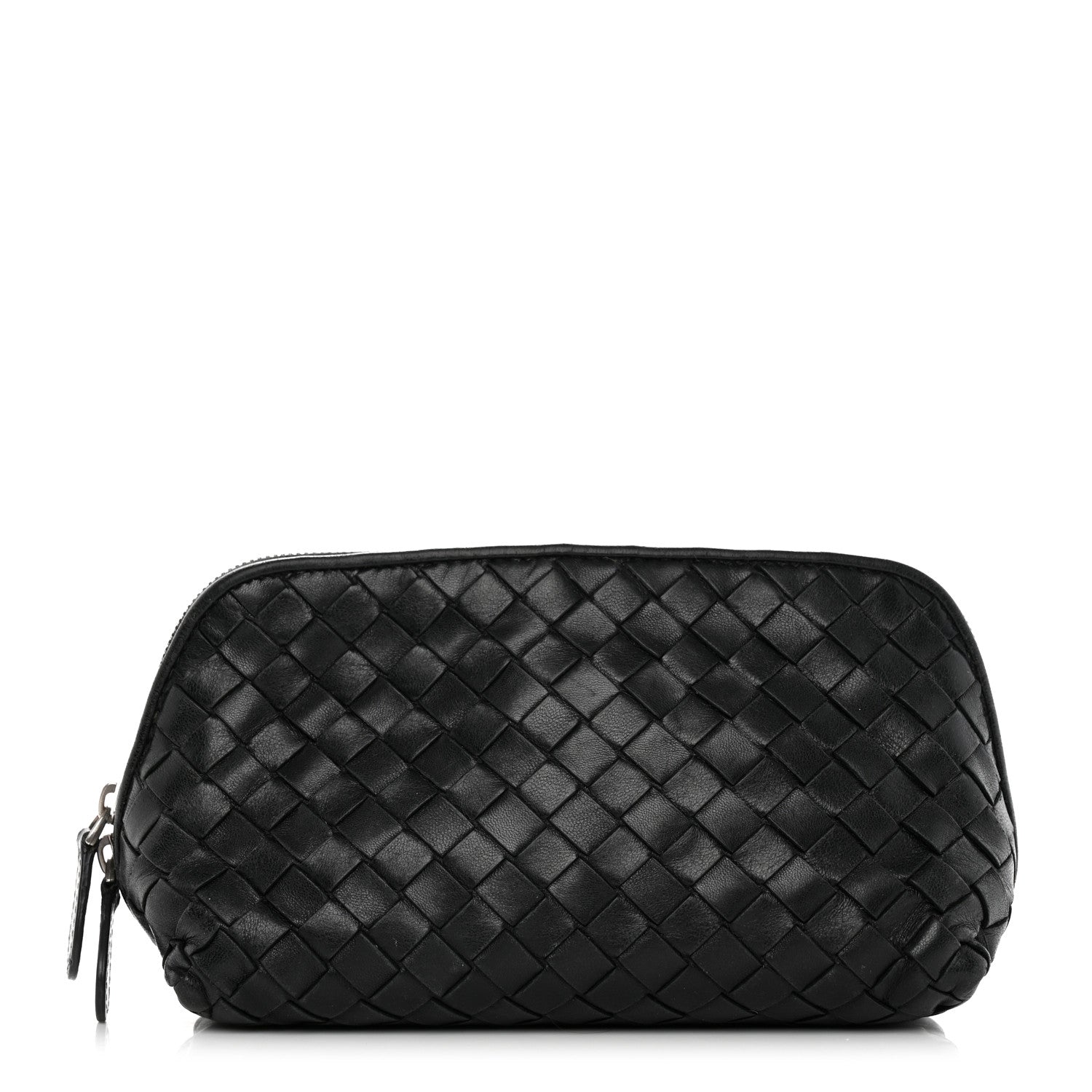Bottega Veneta Nappa Intrecciato Small Cosmetic Pouch Black 1 of 8