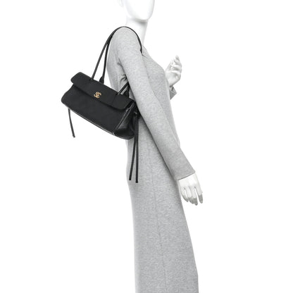 Chanel Grained Calfskin Stitched Urban Essentials Small Shopping Bag Black 2 of 10