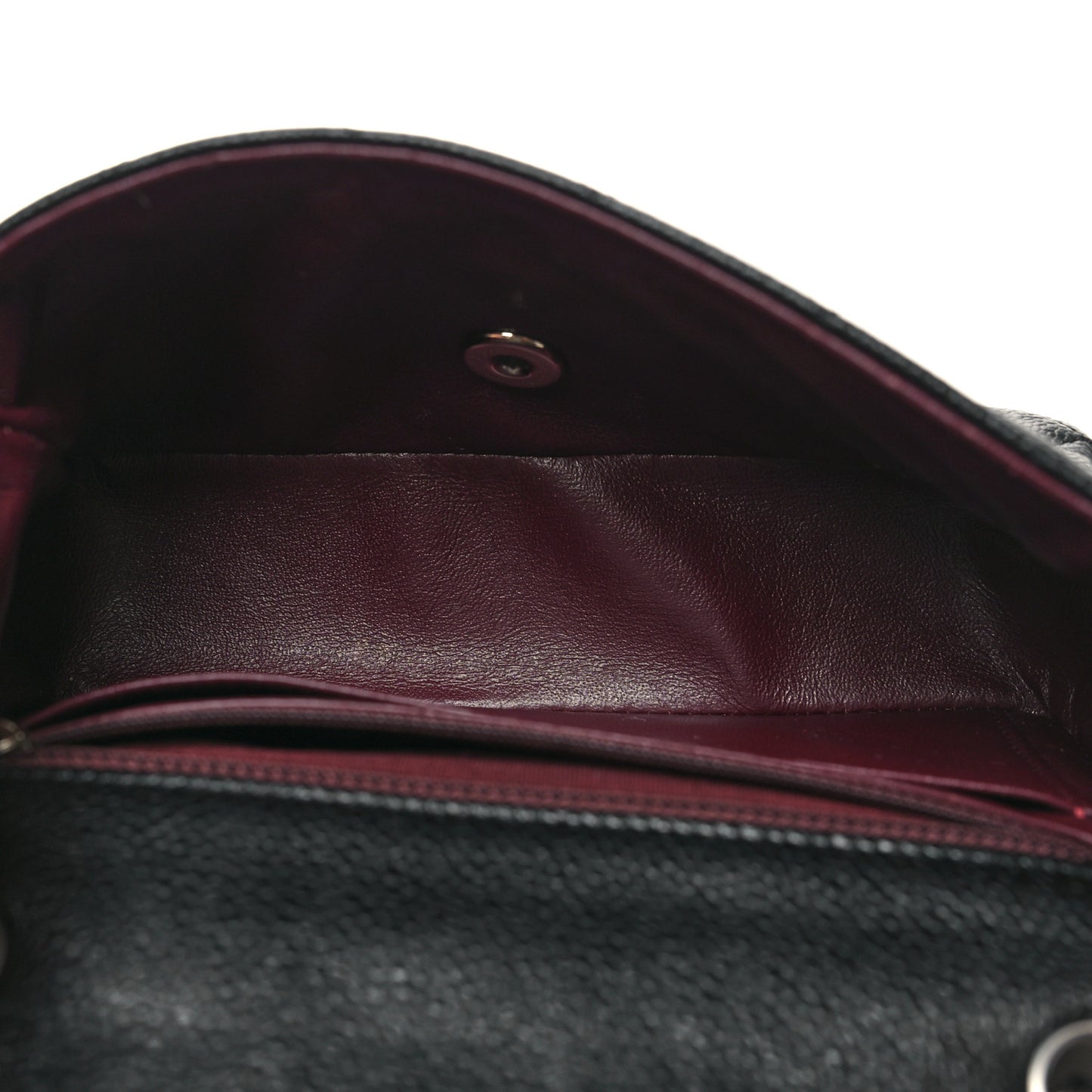 Caviar Quilted Mini Rectangular Flap Black