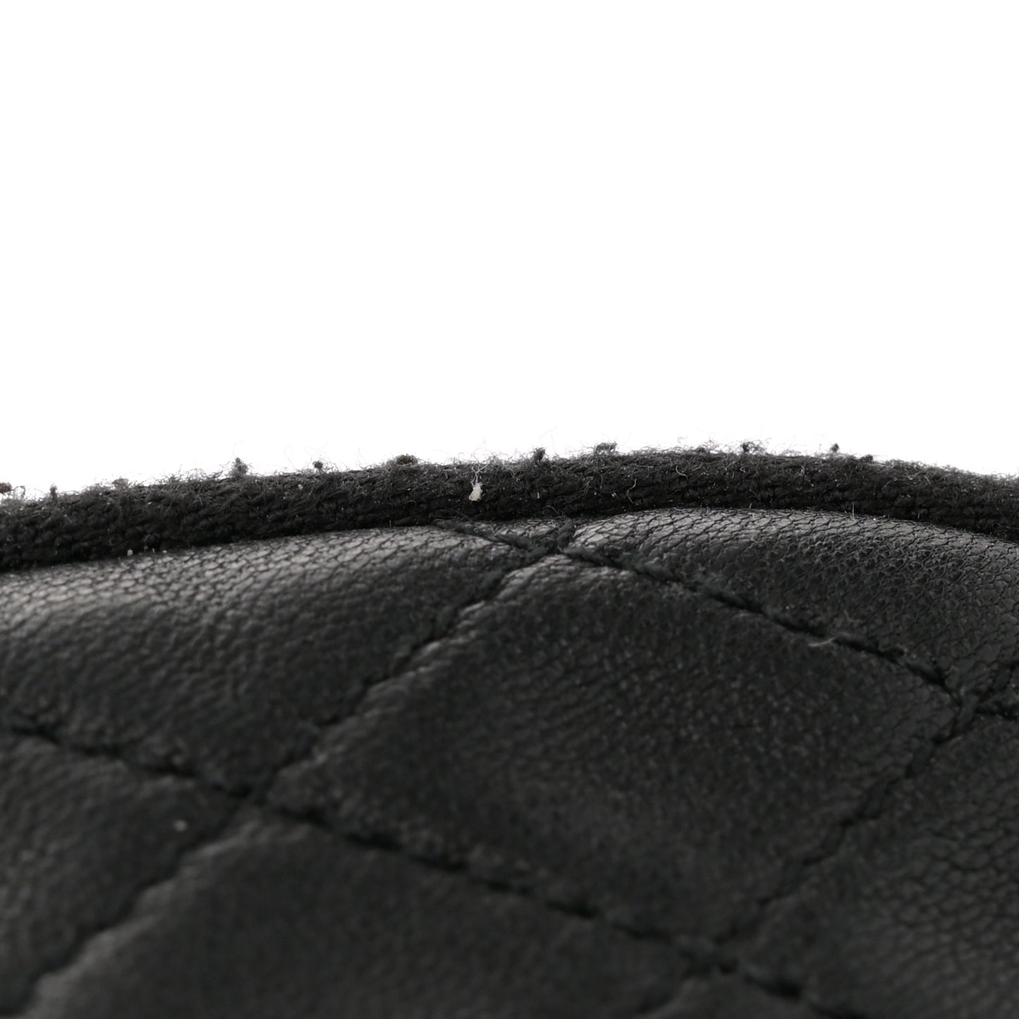 Lambskin Quilted Gaby Zipped Pouch Black