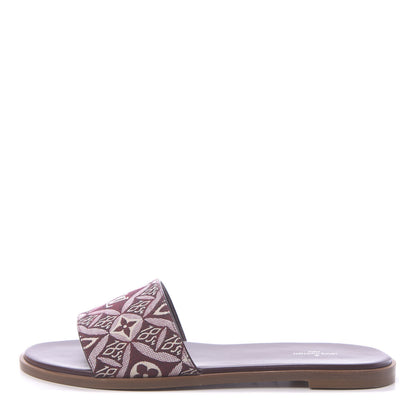 Louis Vuitton Jacquard Since 1854 Lock It Flat Mule 41 Bordeaux 1 of 10