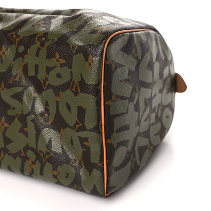 Louis Vuitton Monogram Graffiti Speedy 30 Kaki 9 of 10
