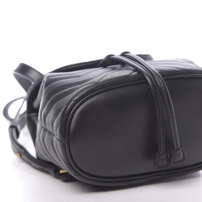 Gucci Calfskin Matelasse GG Marmont Flap Backpack Black 7 of 9