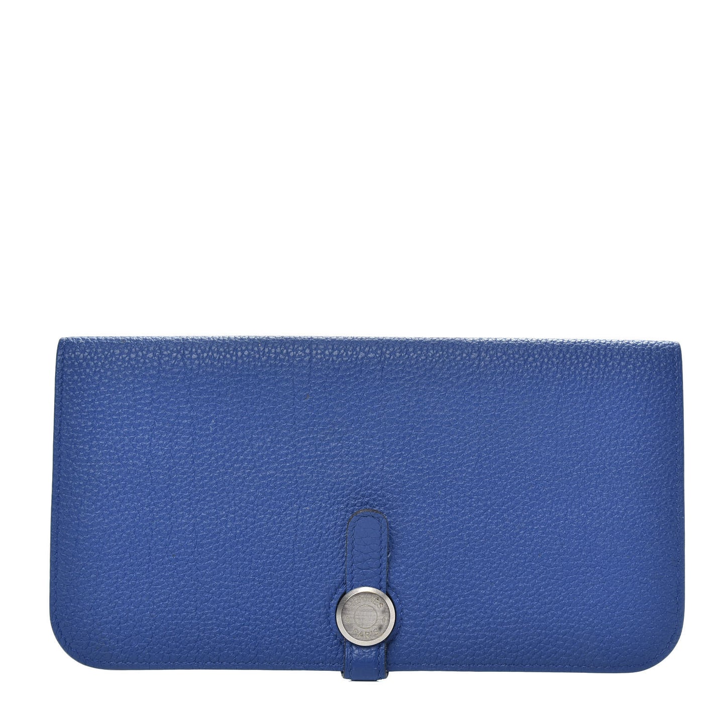 Togo Dogon Recto Verso Wallet Bleu Electrique
