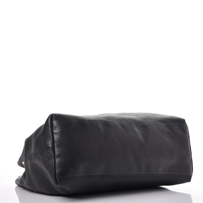 Gucci Pebbled Calfskin Medium Soho Chain Shoulder Bag Black 4 of 7