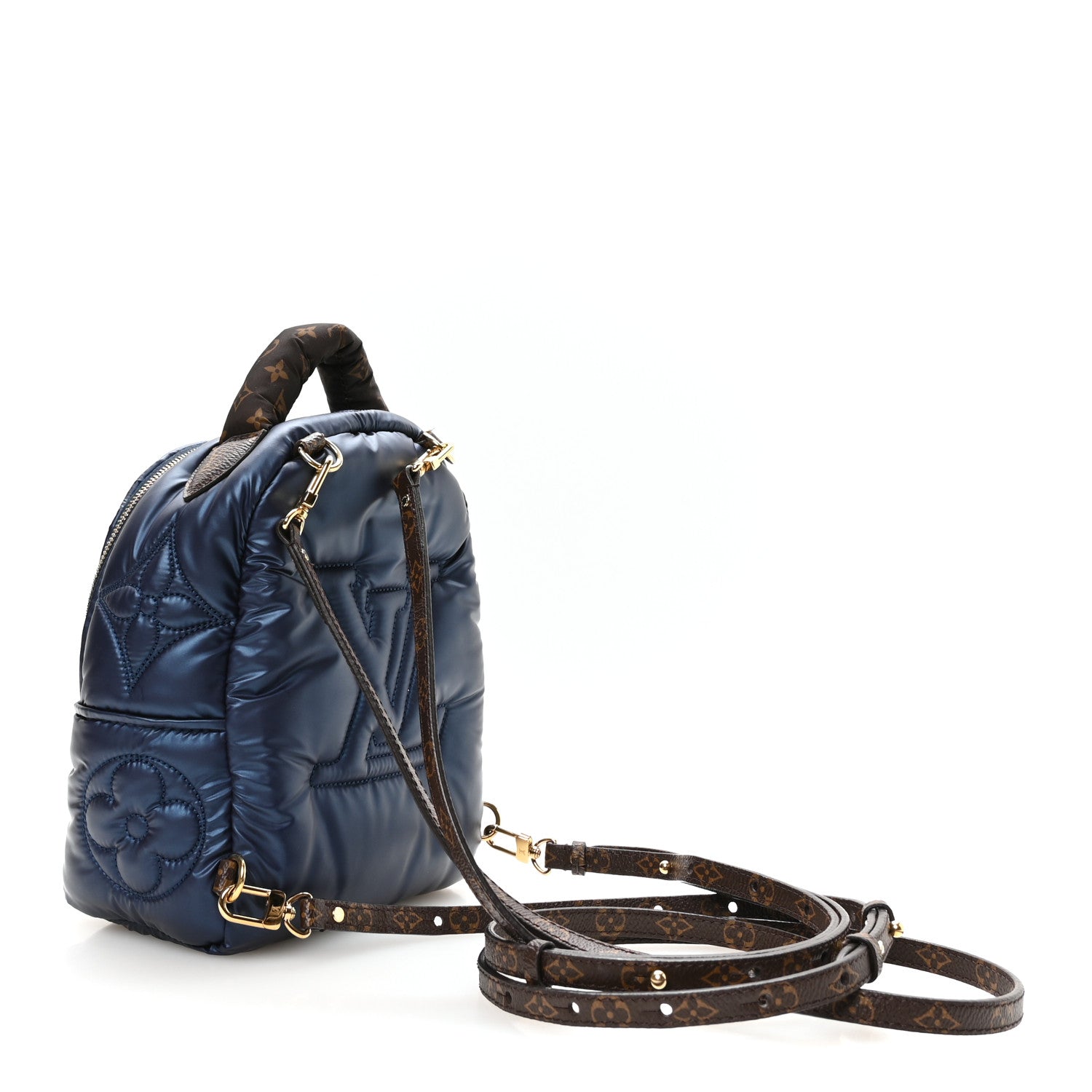 Louis Vuitton Econyl Mini Monogram Pillow Palm Springs Backpack Mini Navy 2 of 8