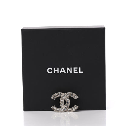 Chanel Baguette Crystal CC Small Brooch Silver 4 of 4