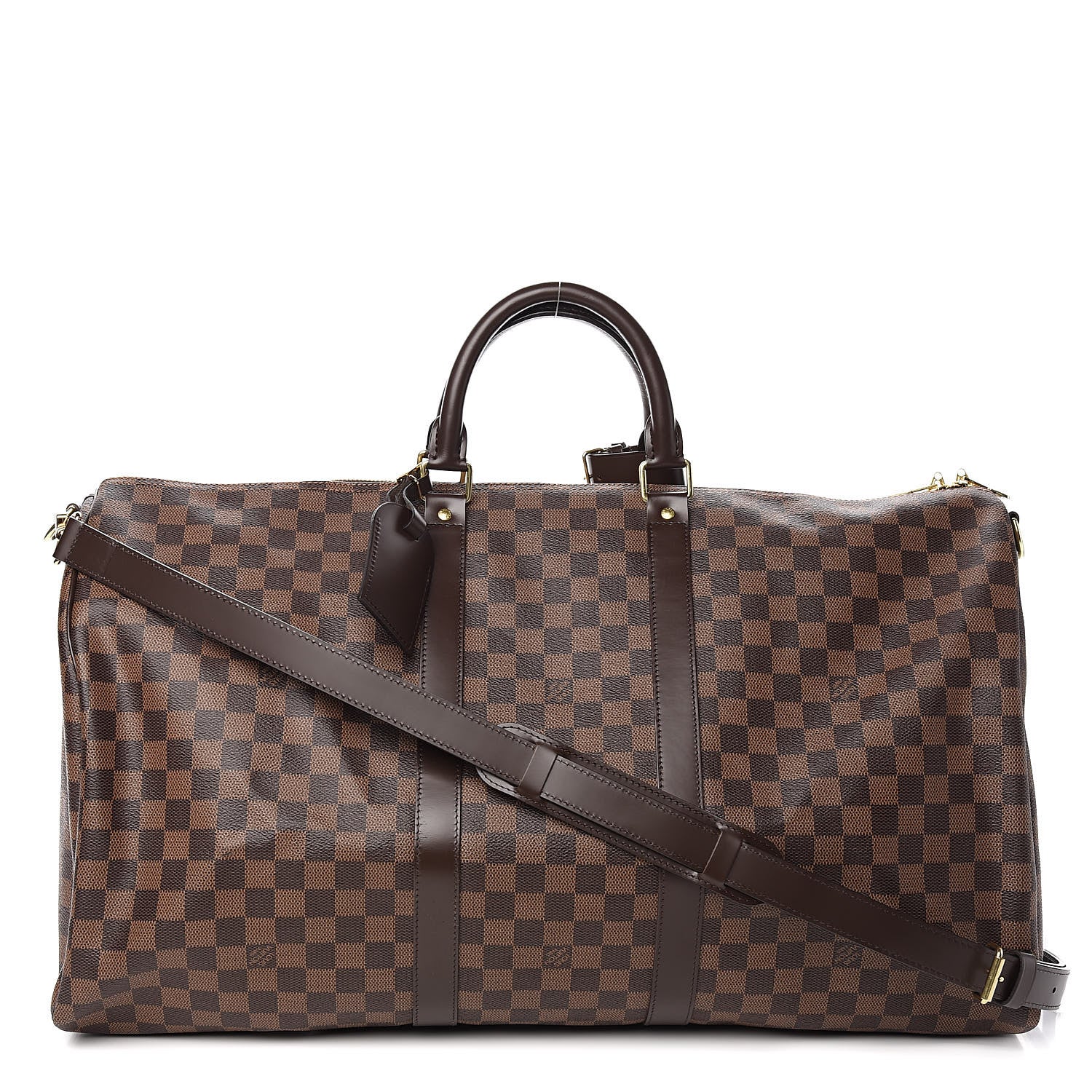 Louis Vuitton Damier Ebene Keepall Bandouliere 55 1 of 11