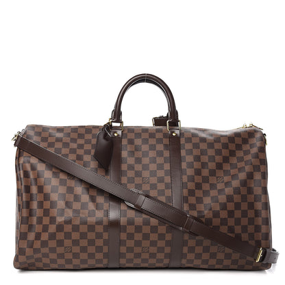 Louis Vuitton Damier Ebene Keepall Bandouliere 55 1 of 11