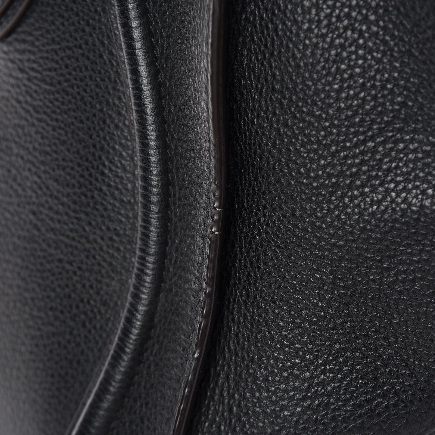 Drummed Calfskin Mini Luggage Black