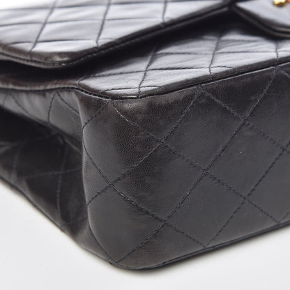 Chanel Lambskin Quilted Medium Double Flap Black 11 of 15