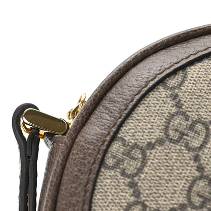 Gucci GG Supreme Monogram Web Ophidia Circle Wristlet Beige New Acero 8 of 8