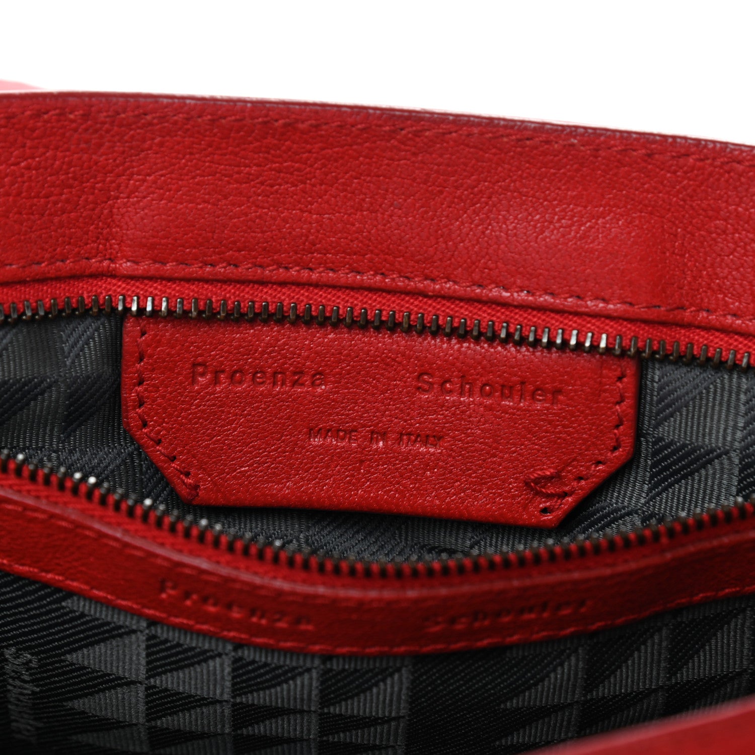 Proenza Schouler Lambskin Medium PS1 Satchel Red 8 of 14