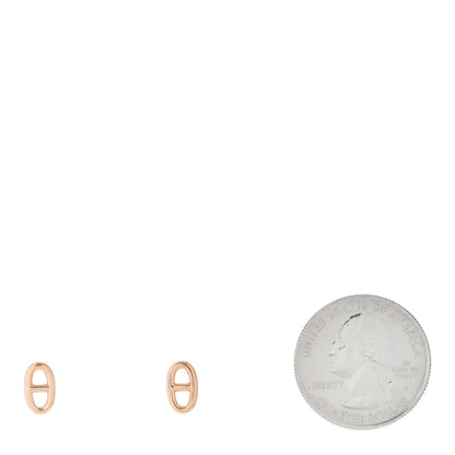 Hermes 18K Rose Gold TPM Farandole Stud Earrings 2 of 6