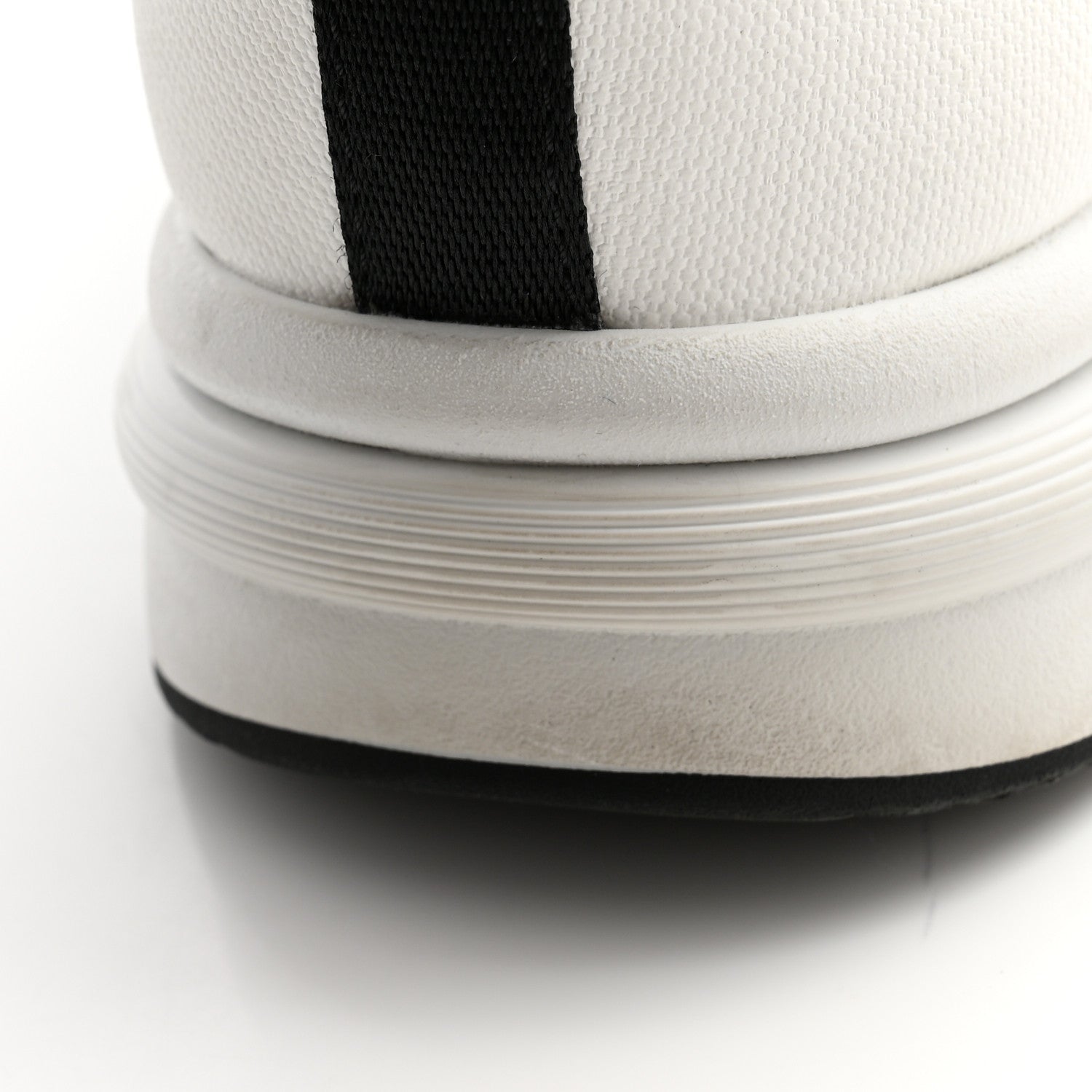 Chanel Cotton Womens CC Sneakers 37 White Black 10 of 11