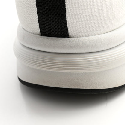 Chanel Cotton Womens CC Sneakers 37 White Black 10 of 11