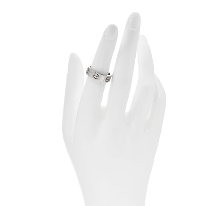 Cartier 18K White Gold 5.5mm LOVE Ring 51 5.75 2 of 5