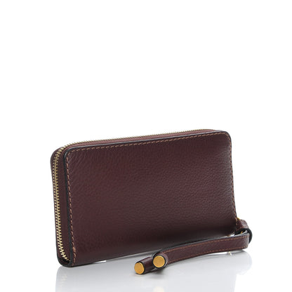 Chloe Grained Calfskin Marcie Long Zip Around Wallet Dark Velvet 3 of 9
