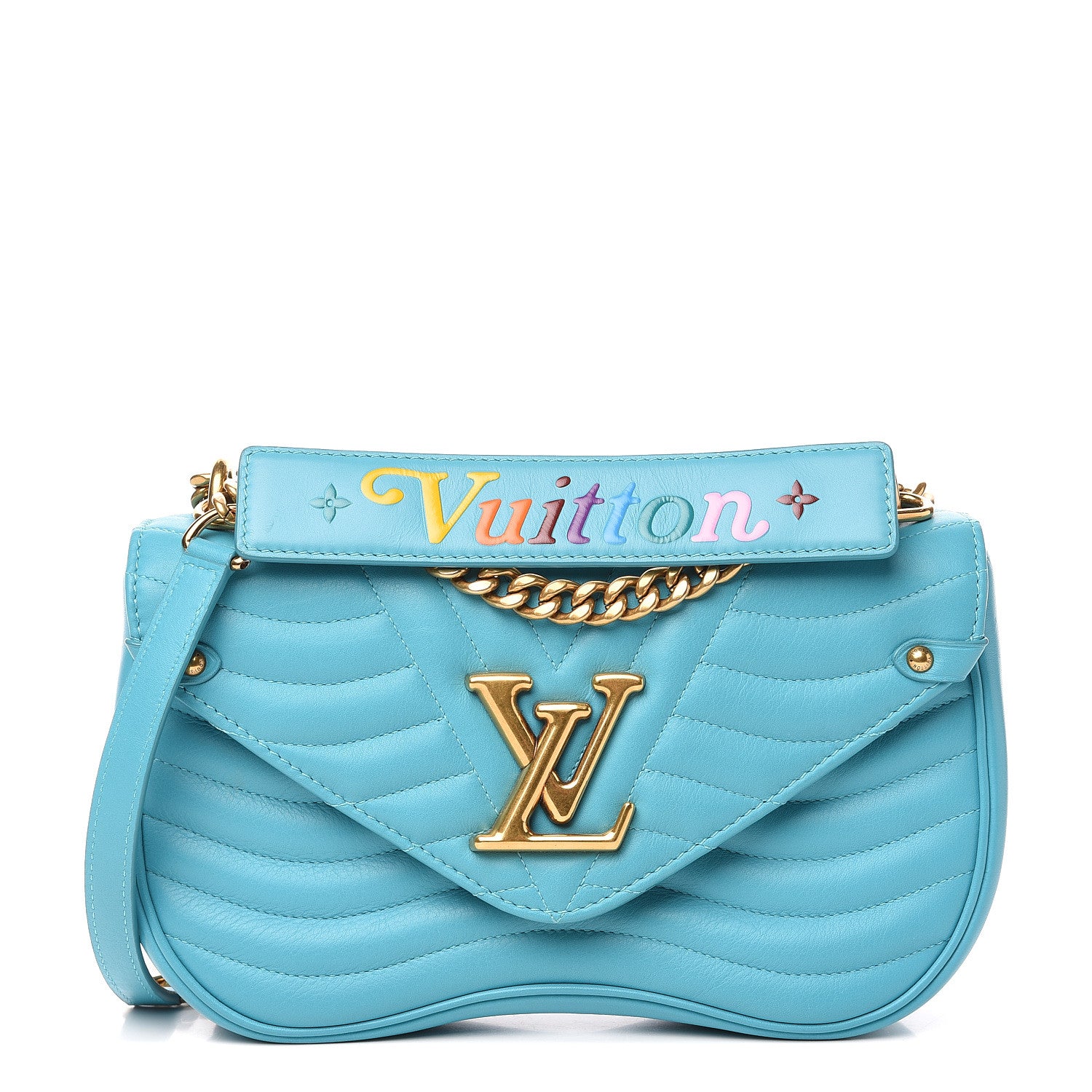 Louis Vuitton Calfskin New Wave Chain MM Malibu Green 1 of 12