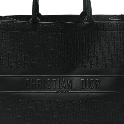 Christian Dior Oblique Calfskin Embossed Medium Book Tote Black 8 of 10