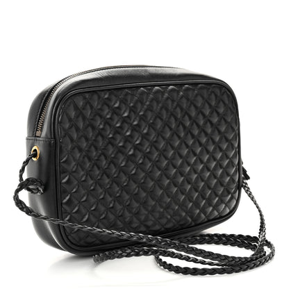 Gucci Calfskin Web Trapuntata Small GG Shoulder Bag Black 3 of 11
