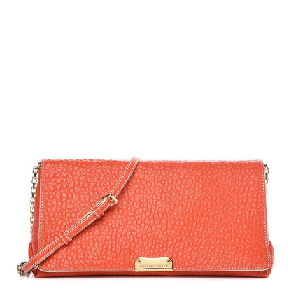 Burberry Signature Grain Medium Mildenhall Crossbody Bag Orange 1 of 12