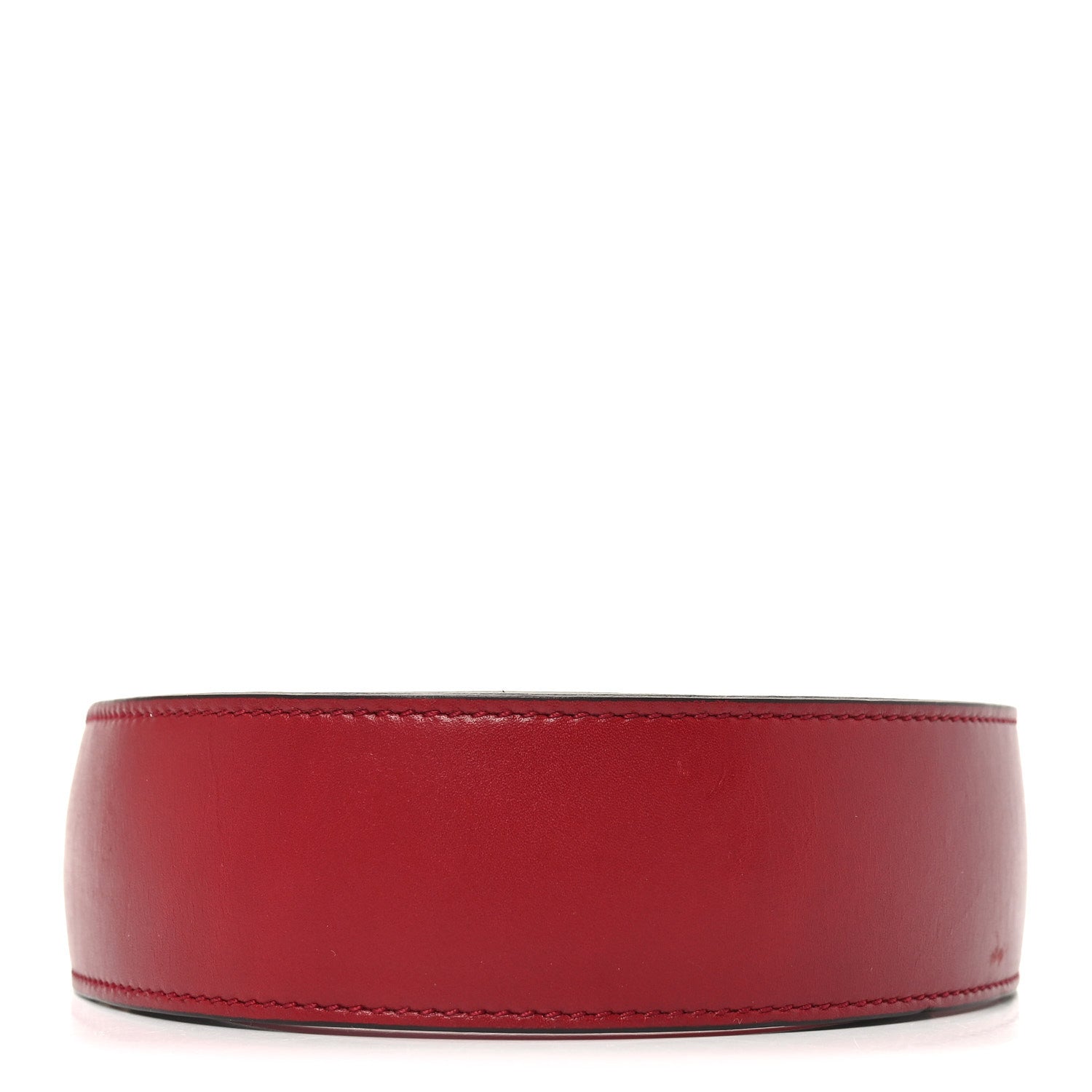 Gucci Efesto Leather Horsebit 25mm Belt 80 32 New Cherry Red 2 of 4