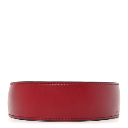 Gucci Efesto Leather Horsebit 25mm Belt 80 32 New Cherry Red 2 of 4