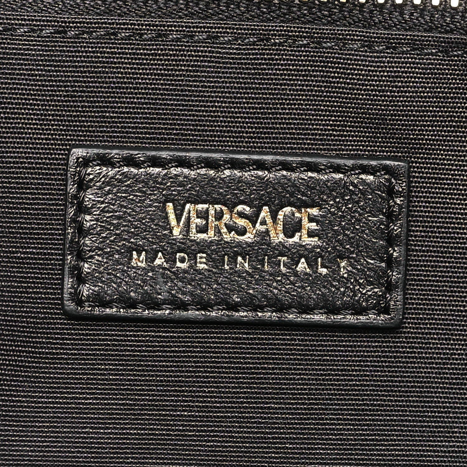 Versace Lambskin Quilted Medusa Wallet On Chain Crossbody Black 6 of 9