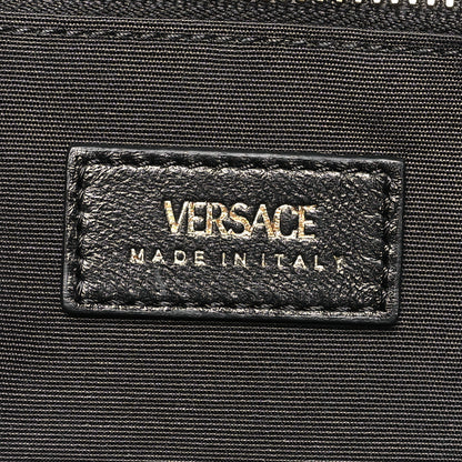 Versace Lambskin Quilted Medusa Wallet On Chain Crossbody Black 6 of 9