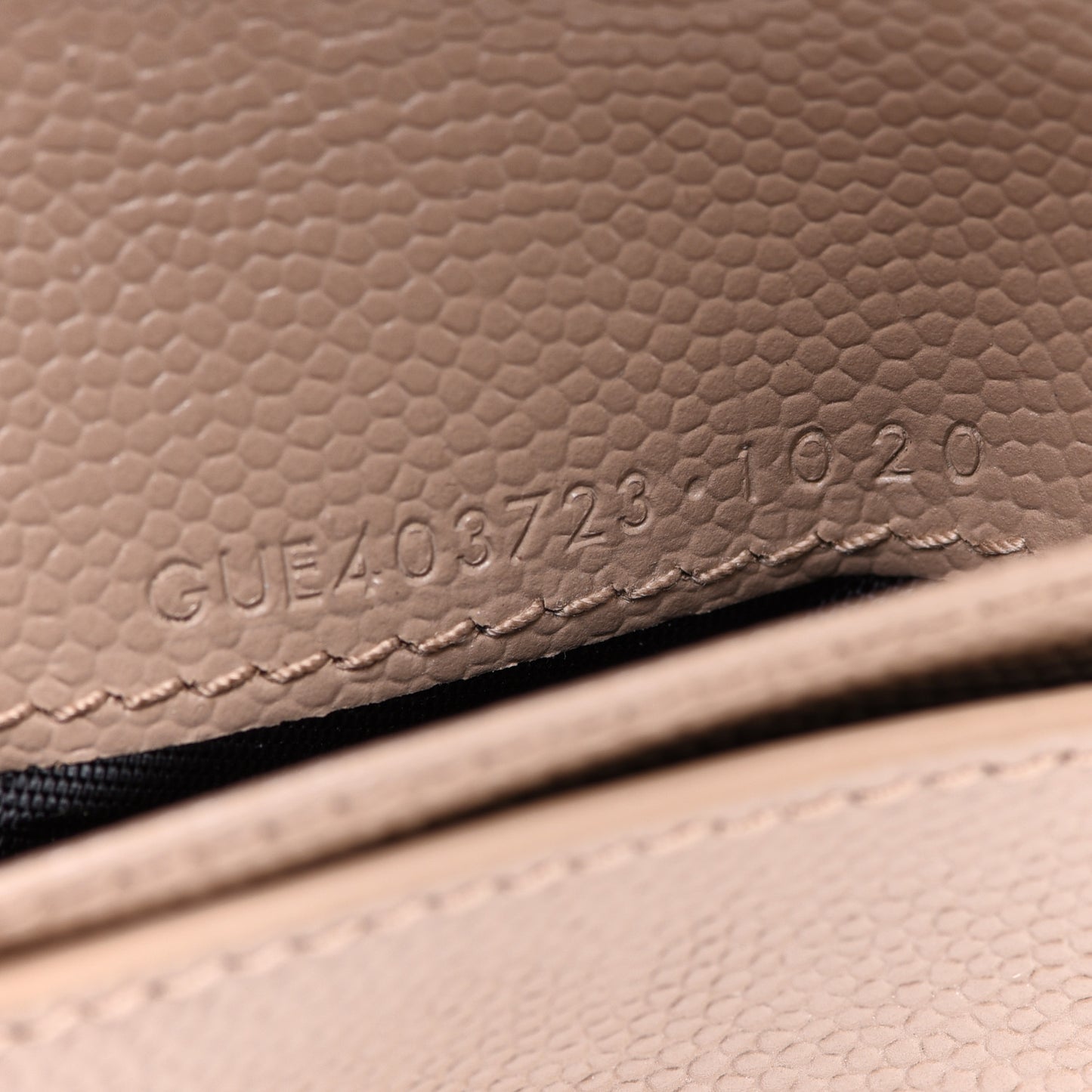 Grain De Poudre Matelasse Chevron Monogram Compact Zip Around Wallet Dark Latte