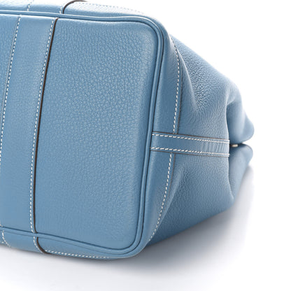 Hermes Buffle Sindhu Garden Party MM 36 Azur 6 of 9