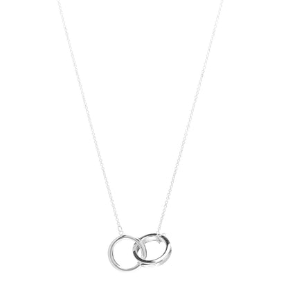 Tiffany Sterling Silver 1837 Interlocking Circles Pendant Necklace 1 of 4