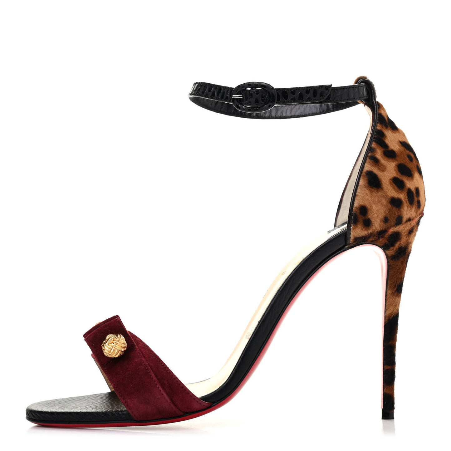 Pony Hair Leopard Print Stanisandal 100 Sandals 39