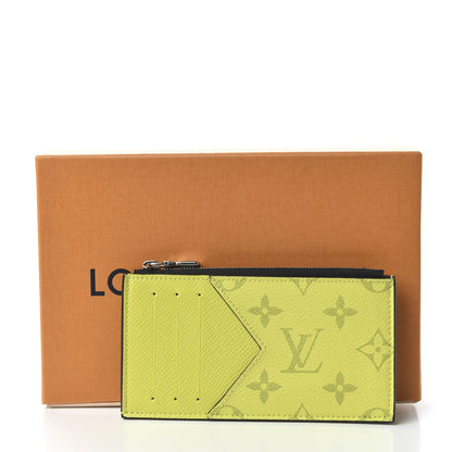 Louis Vuitton Monogram Taiga Coin Card Holder Yellow 10 of 10