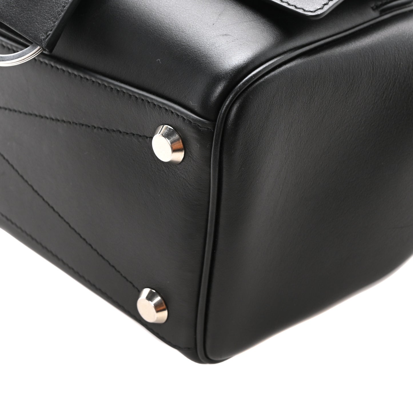 Smooth Calfskin Small Bel Air Carry All Bag Black