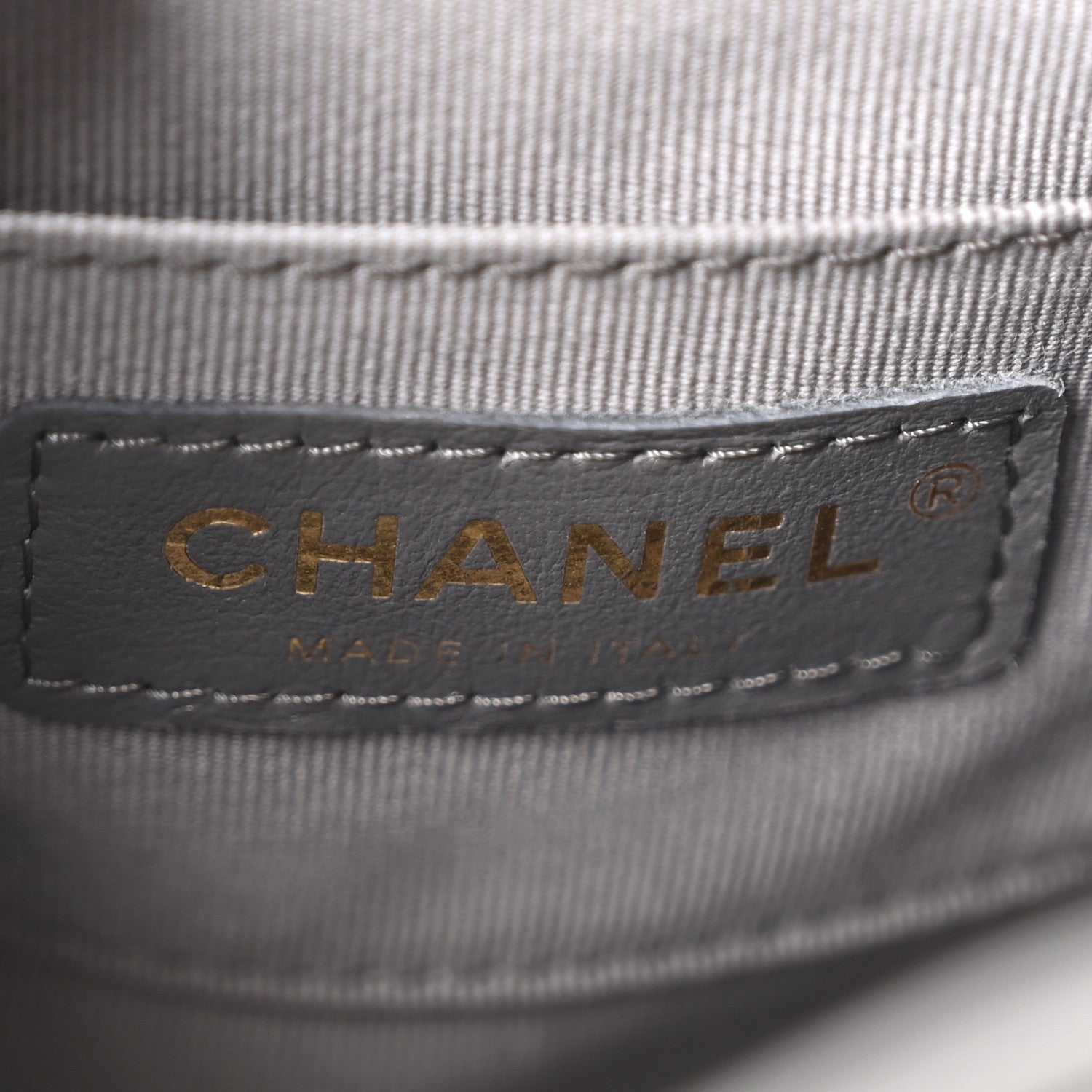 Chanel Lambskin Quilted Small Duma Drawstring Backpack Grey 5 of 9